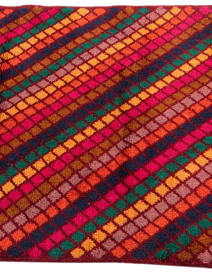 Detail image of  3' x 4' 6  Hand Knotted Balouch Wool Rug