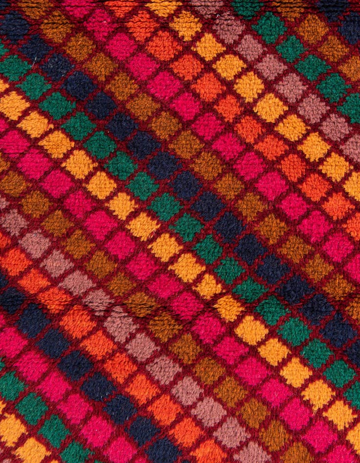 Detail image of  3' x 4' 6  Hand Knotted Balouch Wool Rug