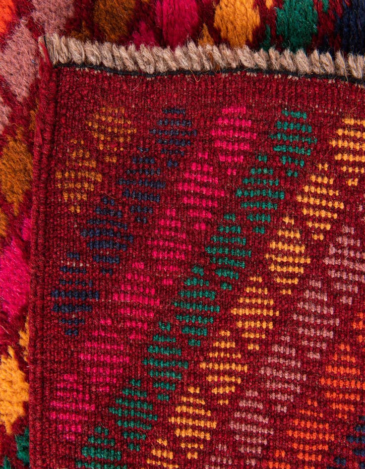 Detail image of  3' x 4' 6  Hand Knotted Balouch Wool Rug