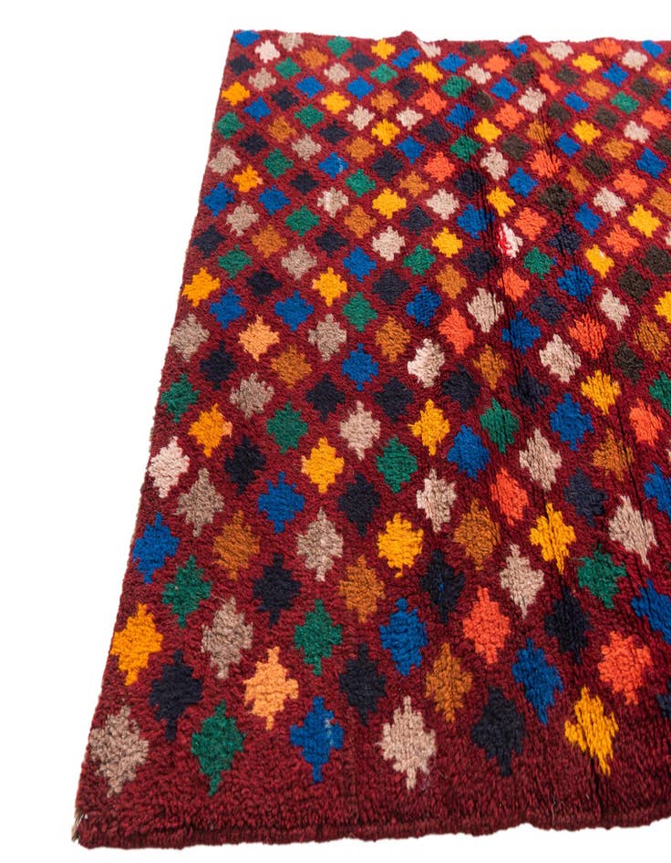 Detail image of  2' 10 x 4' 6  Hand Knotted Balouch Wool Rug