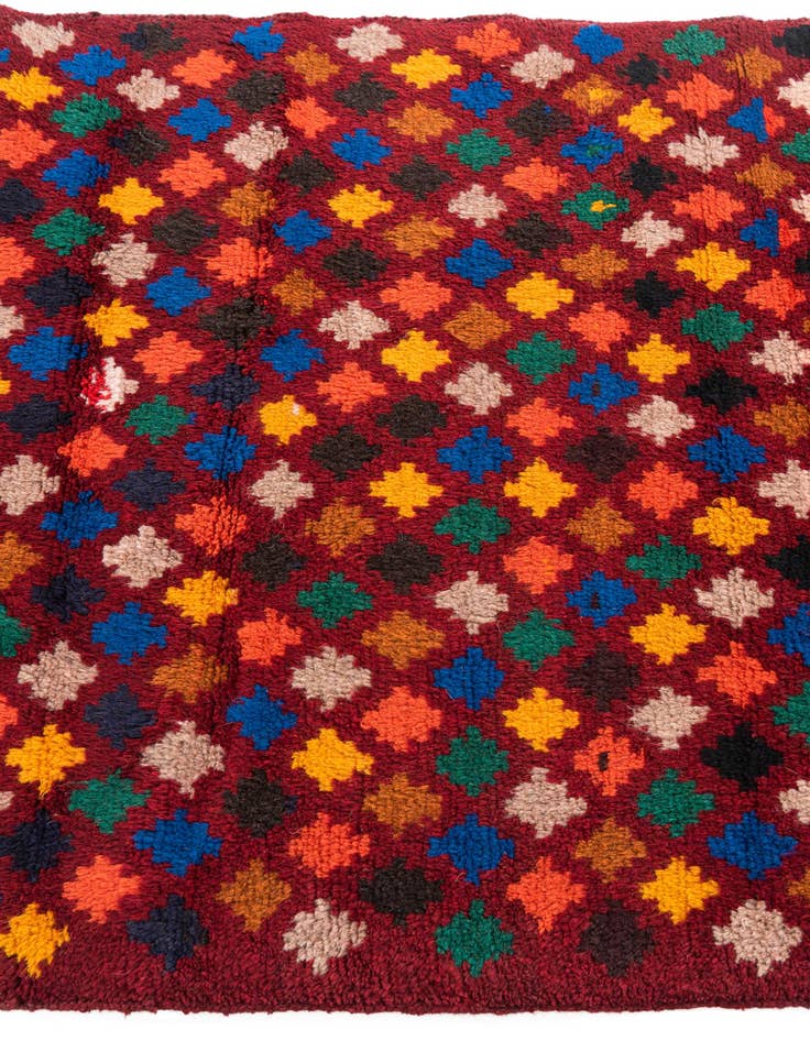 Detail image of  2' 10 x 4' 6  Hand Knotted Balouch Wool Rug