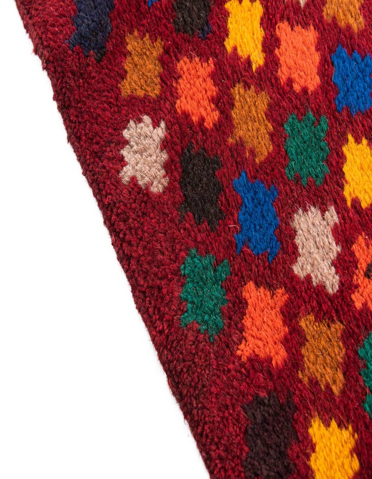 Detail image of  2' 10 x 4' 6  Hand Knotted Balouch Wool Rug