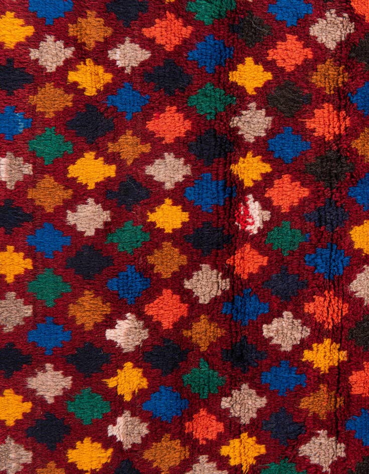 Detail image of  2' 10 x 4' 6  Hand Knotted Balouch Wool Rug