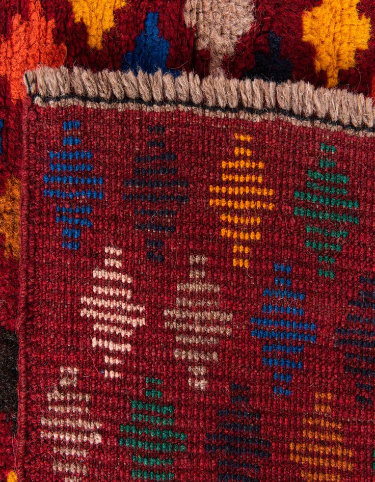 Detail image of  2' 10 x 4' 6  Hand Knotted Balouch Wool Rug