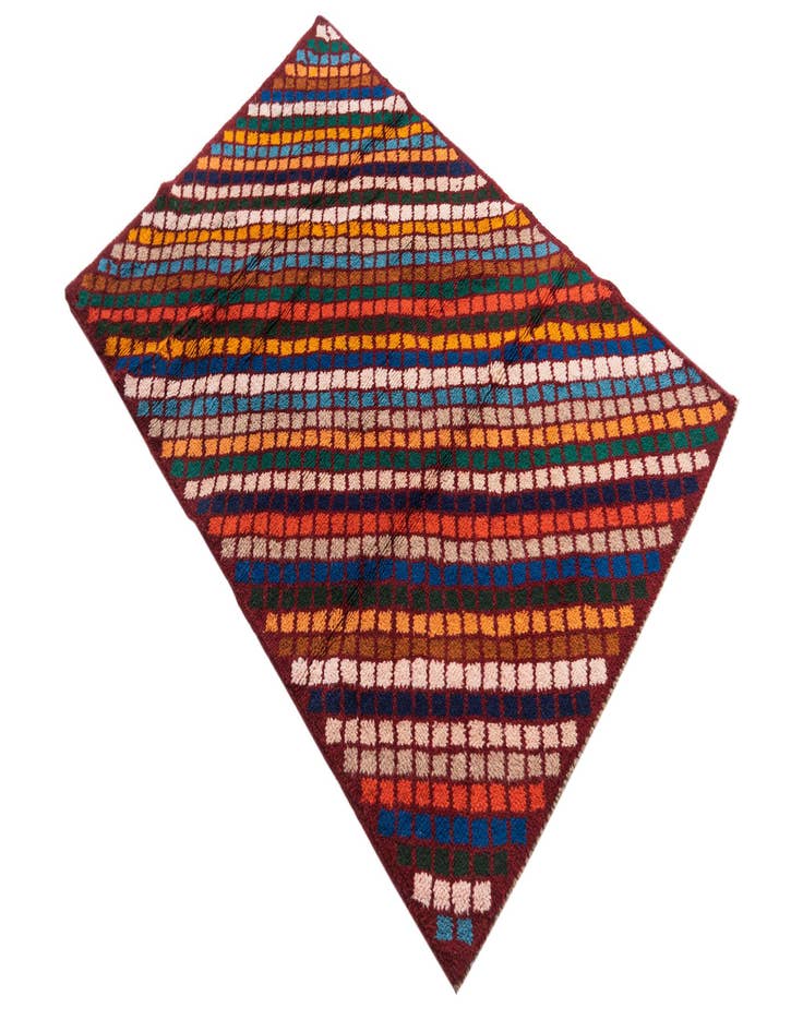 Detail image of  2' 10 x 4' 5  Hand Knotted Balouch Wool Rug