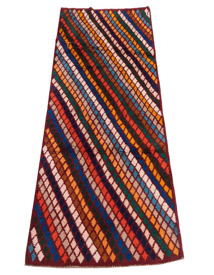 Detail image of  2' 10 x 4' 5  Hand Knotted Balouch Wool Rug