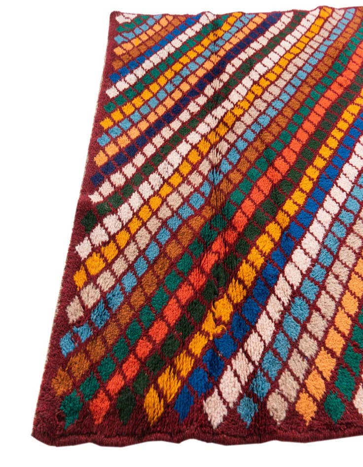 Detail image of  2' 10 x 4' 5  Hand Knotted Balouch Wool Rug