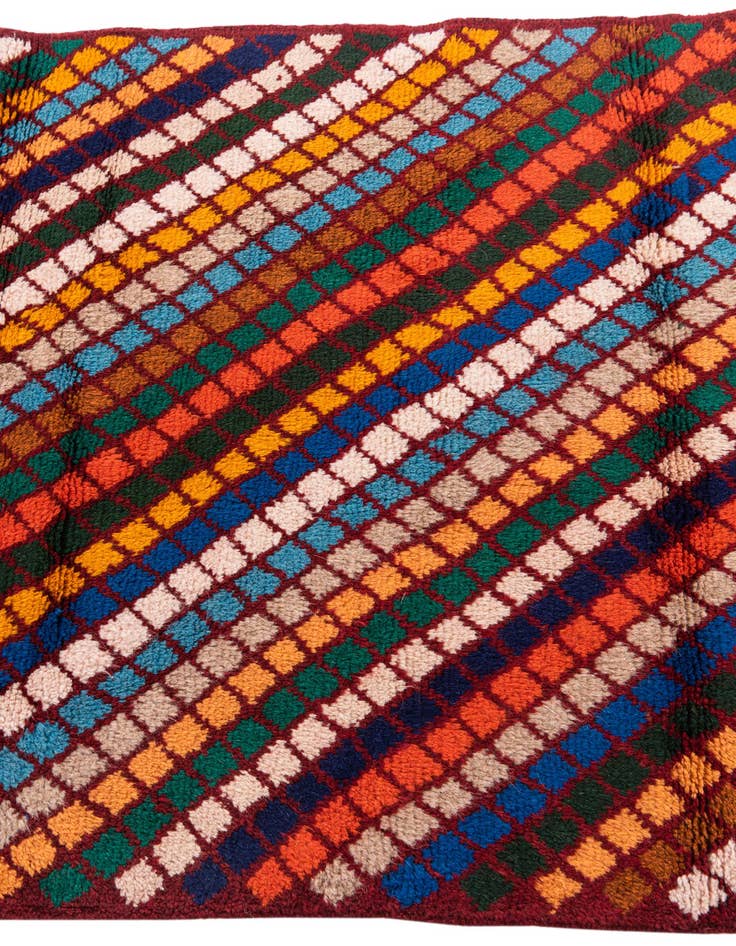 Detail image of  2' 10 x 4' 5  Hand Knotted Balouch Wool Rug