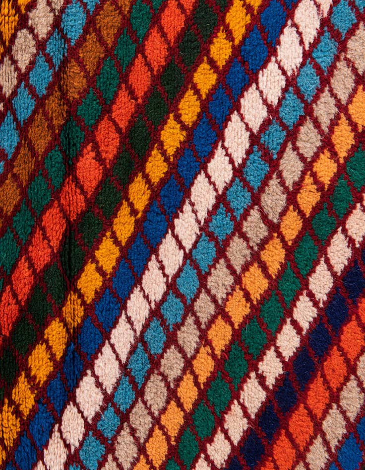 Detail image of  2' 10 x 4' 5  Hand Knotted Balouch Wool Rug