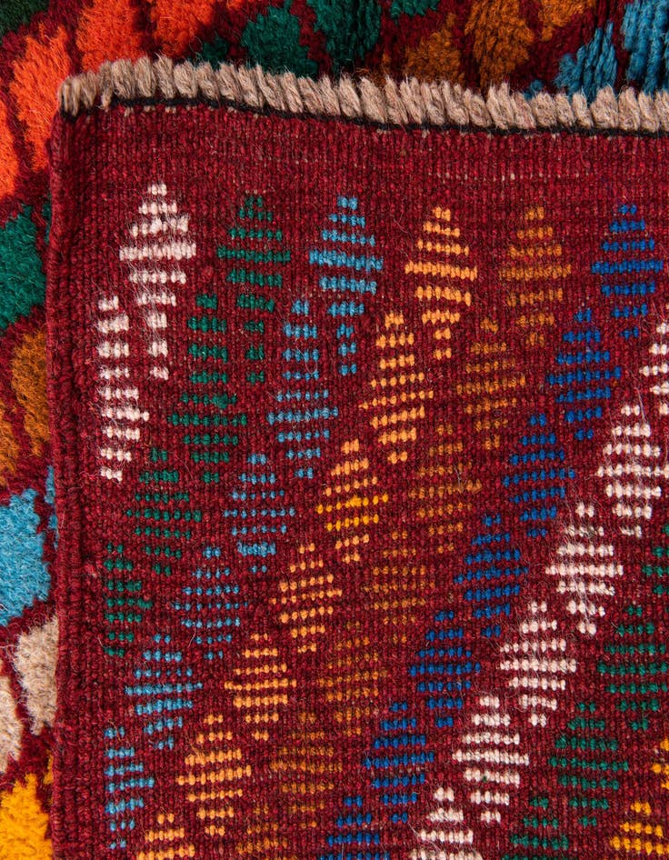 Detail image of  2' 10 x 4' 5  Hand Knotted Balouch Wool Rug