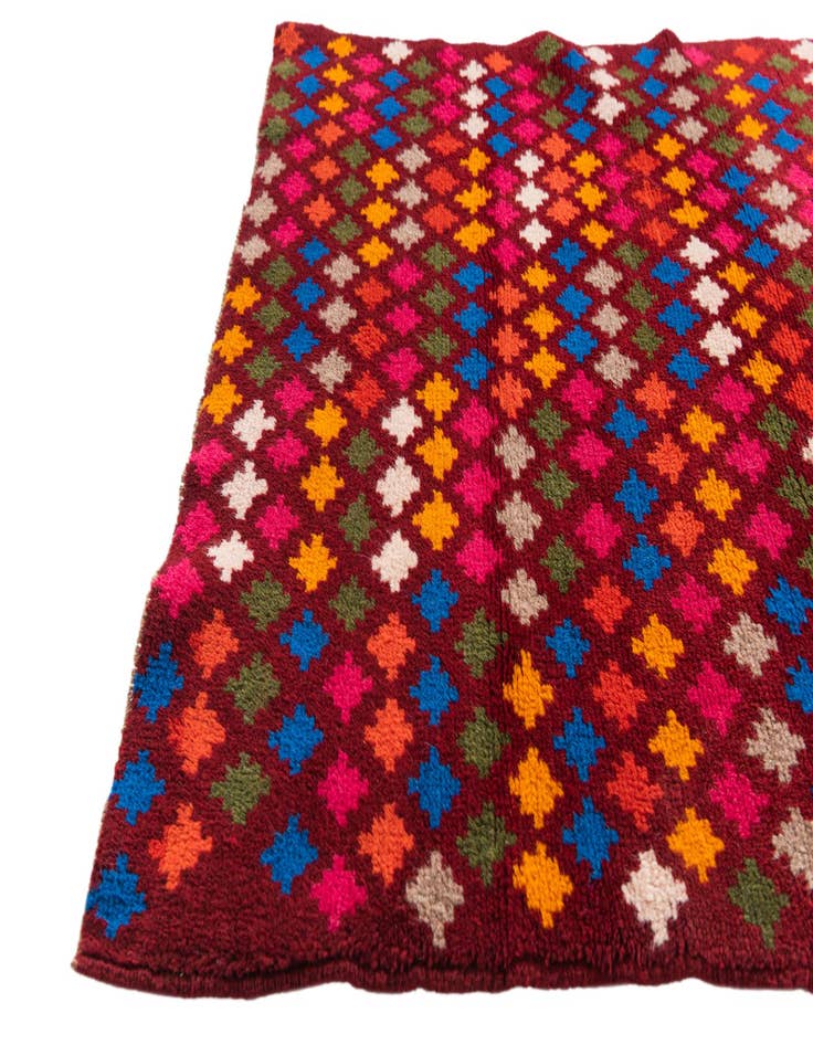 Detail image of  3' x 4' 7  Hand Knotted Balouch Wool Rug