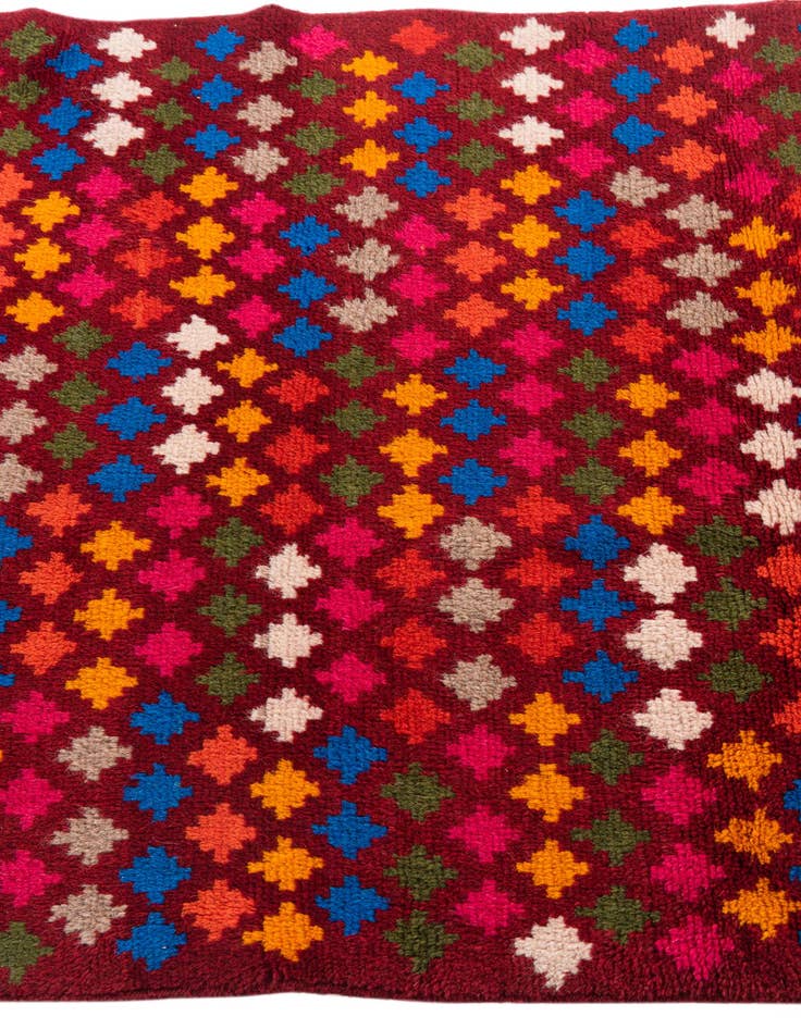 Detail image of  3' x 4' 7  Hand Knotted Balouch Wool Rug