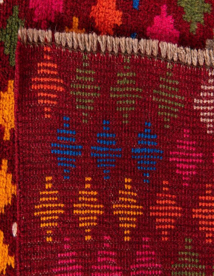 Detail image of  3' x 4' 7  Hand Knotted Balouch Wool Rug