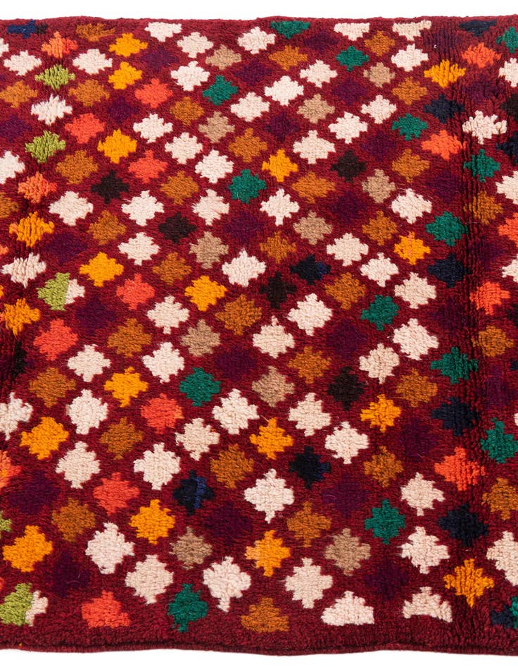 Detail image of  3' x 4' 7  Hand Knotted Balouch Wool Rug