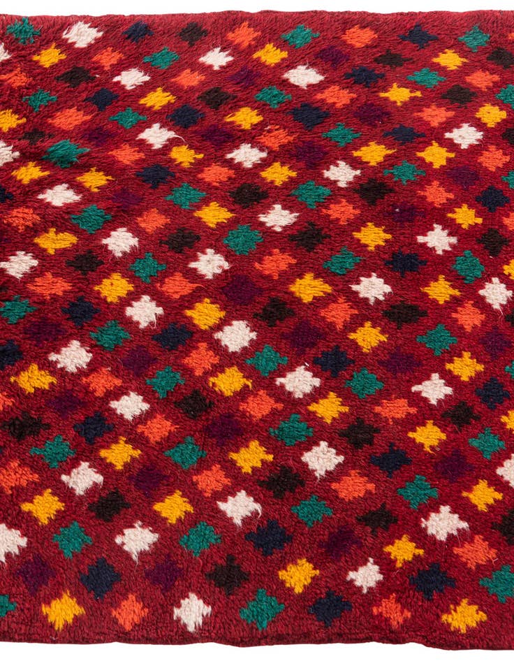 Detail image of  3' x 4' 6  Hand Knotted Balouch Wool Rug