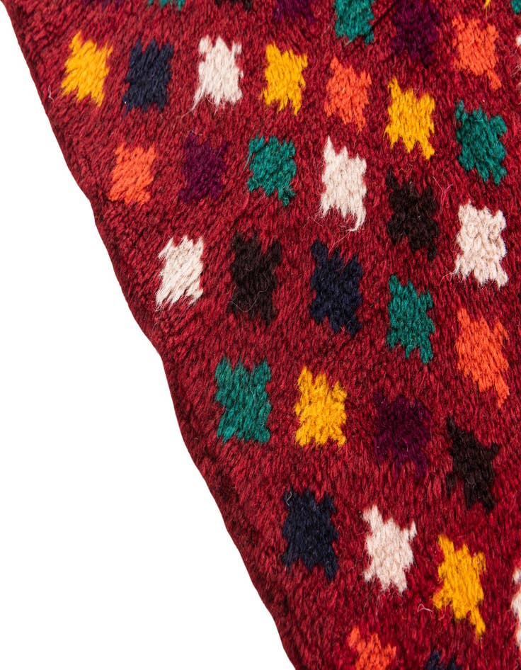 Detail image of  3' x 4' 6  Hand Knotted Balouch Wool Rug