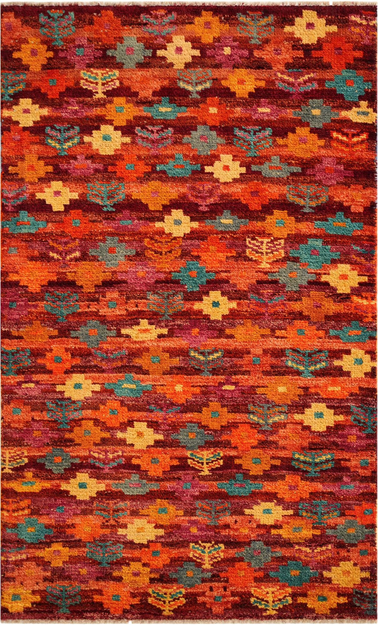 3' 3 x 5' 4 Hand Knotted Balouch Wool Rug