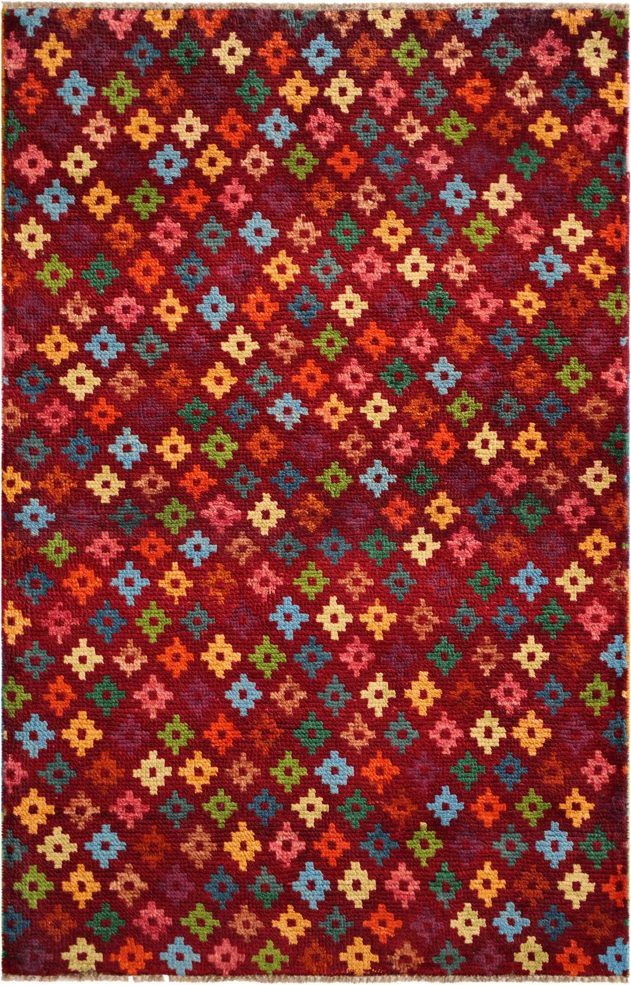 3' 3 x 5' Hand Knotted Balouch Wool Rug