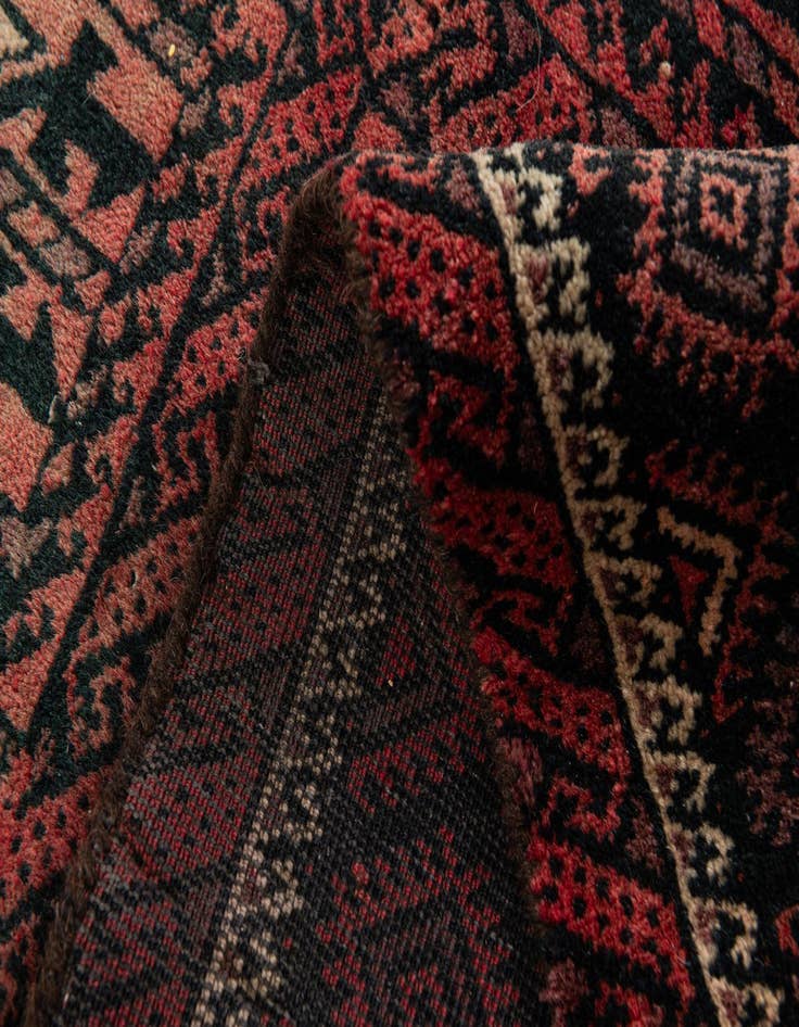 Detail image of  3' 9 x 5' 7  Hand Knotted Balouch Wool Rug