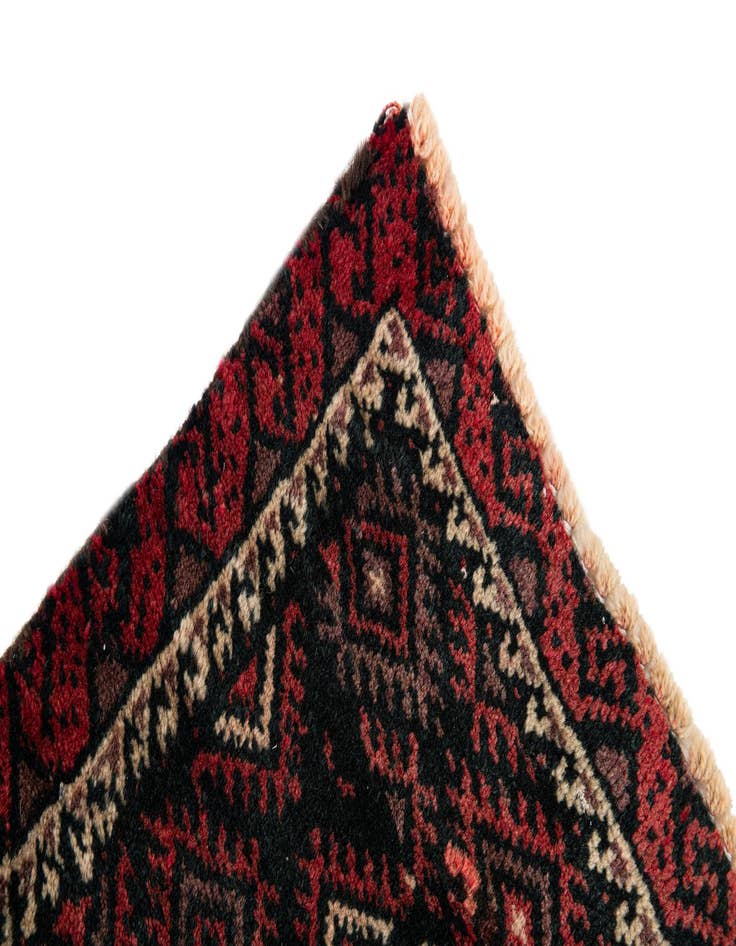 Detail image of  3' 9 x 5' 7  Hand Knotted Balouch Wool Rug