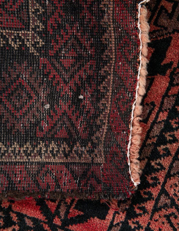 Detail image of  3' 9 x 5' 7  Hand Knotted Balouch Wool Rug