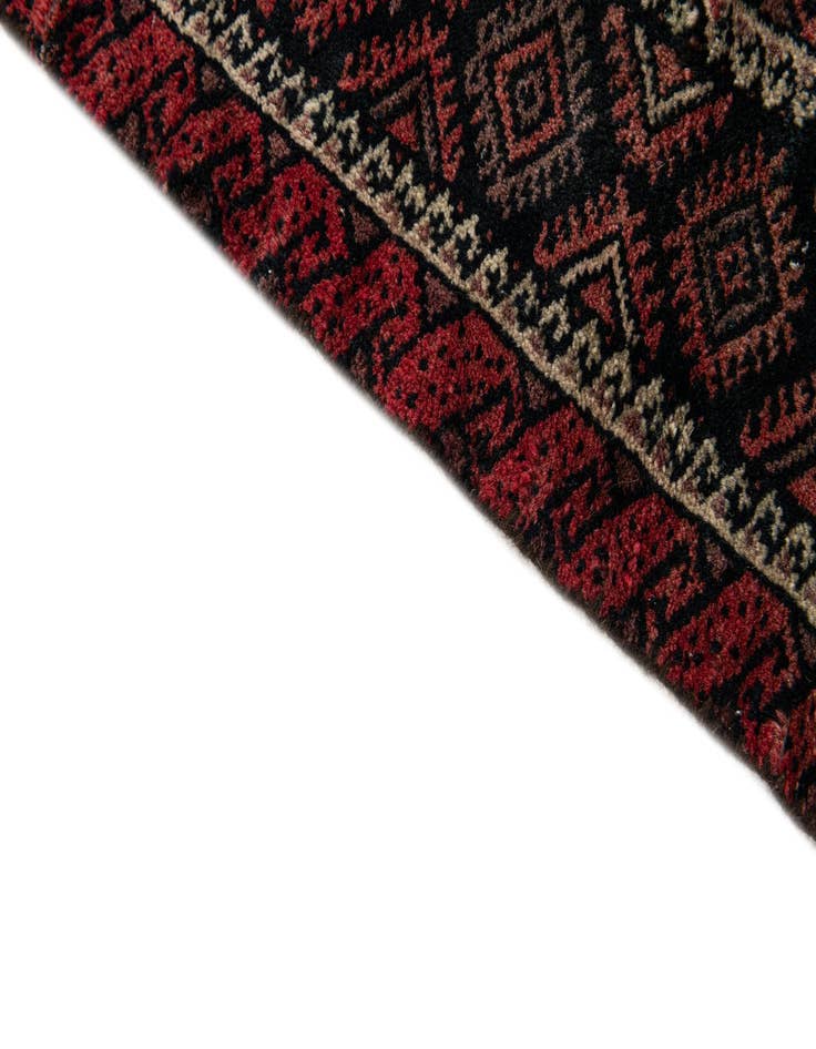 Detail image of  3' 9 x 5' 7  Hand Knotted Balouch Wool Rug