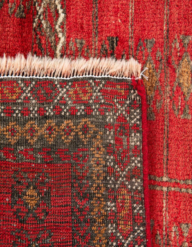 Detail image of  2' 9 x 4' 1  Hand Knotted Balouch Persian Wool Rug