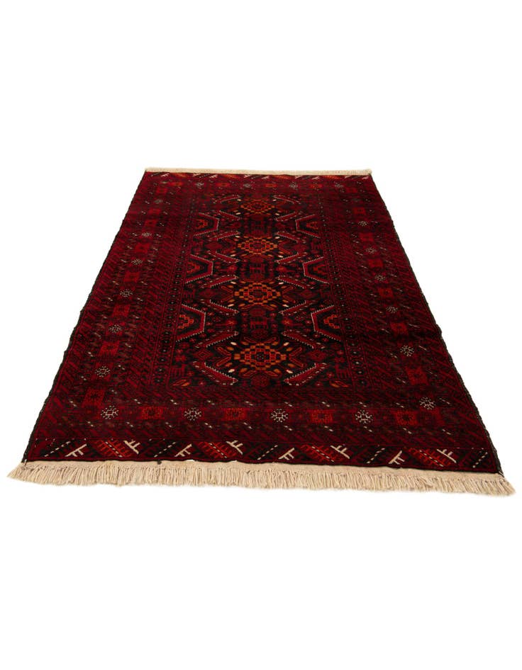 Detail image of  3' 6 x 6' 2  Hand Knotted Balouch Wool Rug