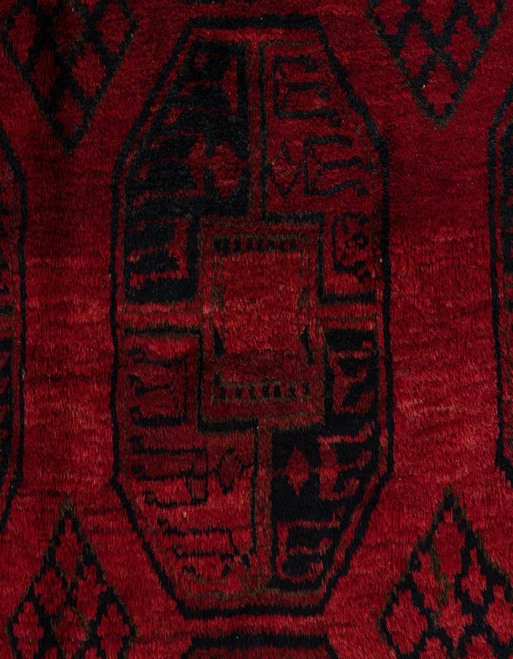 Detail image of  8' x 9' 4  Hand Knotted Balouch Persian Wool Rug