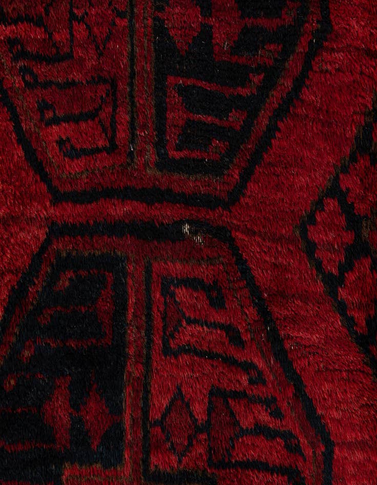 Detail image of  8' x 9' 4  Hand Knotted Balouch Persian Wool Rug