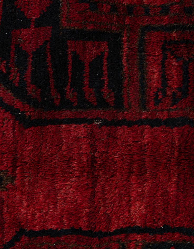 Detail image of  8' x 9' 4  Hand Knotted Balouch Persian Wool Rug