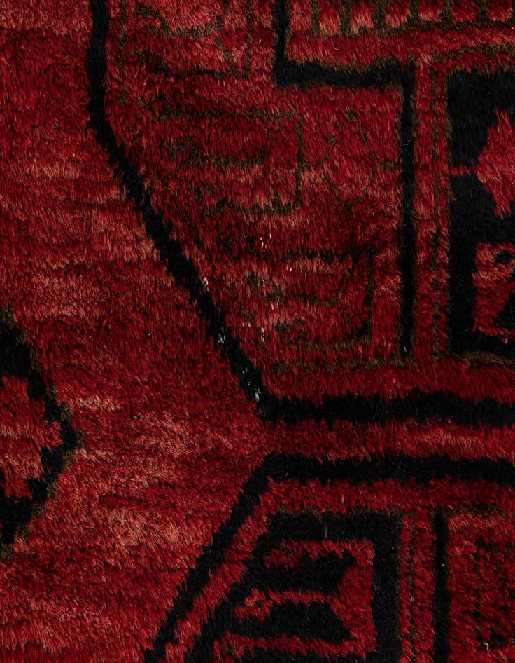 Detail image of  8' x 9' 4  Hand Knotted Balouch Persian Wool Rug