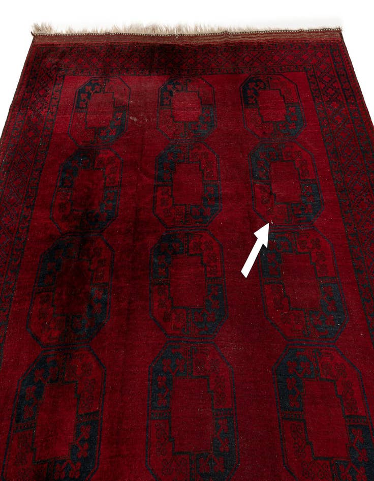 Detail image of  7' 11 x 11' 2  Hand Knotted Balouch Persian Wool Rug