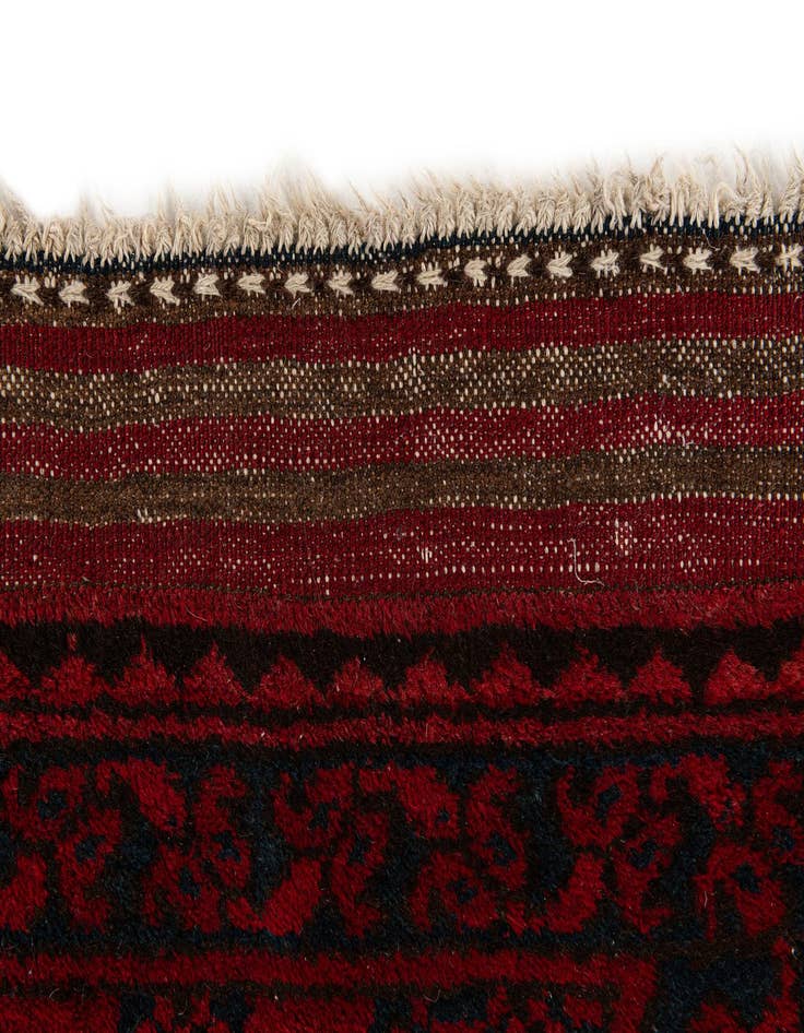 Detail image of  7' 11 x 11' 2  Hand Knotted Balouch Persian Wool Rug