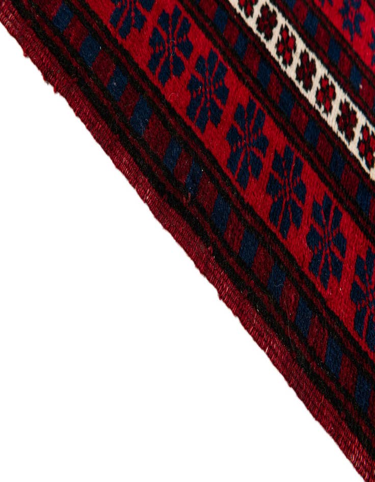 Detail image of  3' 8 x 6'  Hand Knotted Balouch Persian Wool Rug