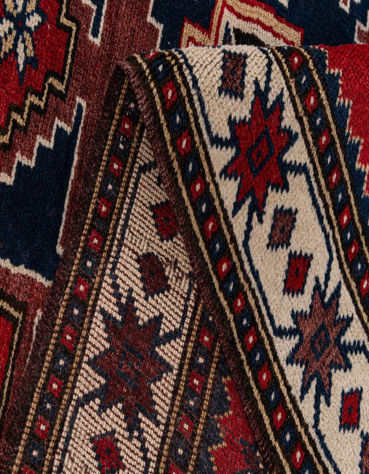 Detail image of 3' 7 x 6' 4 Hand Knotted Balouch Persian Wool Rug