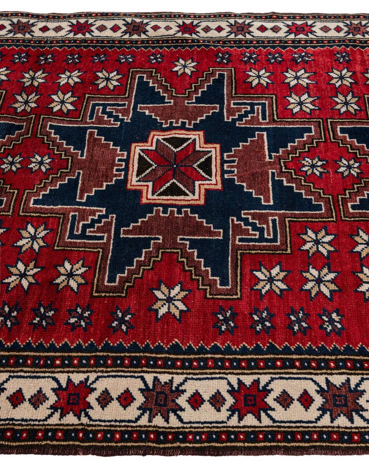 Detail image of 3' 7 x 6' 4 Hand Knotted Balouch Persian Wool Rug