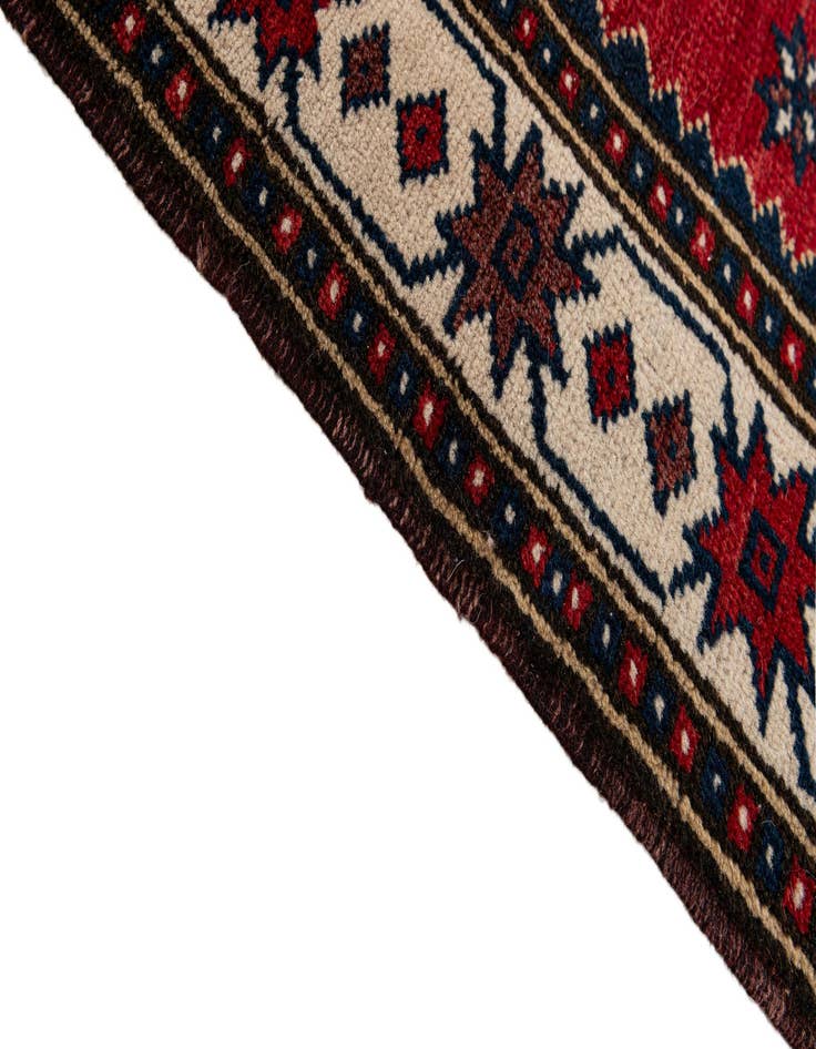 Detail image of 3' 7 x 6' 4 Hand Knotted Balouch Persian Wool Rug