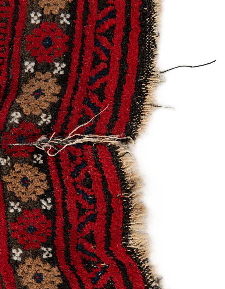 Detail image of  3' x 4' 5  Hand Knotted Balouch Persian Wool Rug