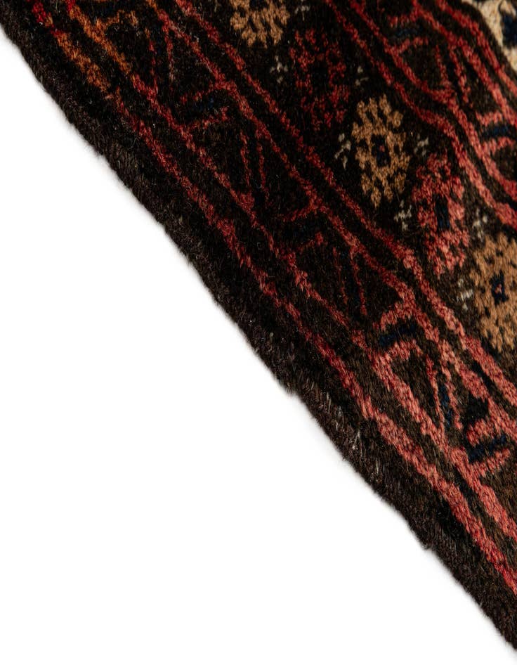 Detail image of  3' x 4' 5  Hand Knotted Balouch Persian Wool Rug