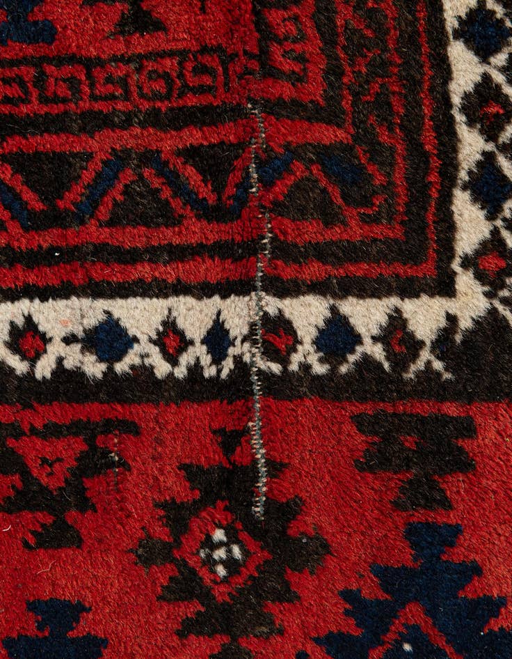 Detail image of  3' x 4' 5  Hand Knotted Balouch Persian Wool Rug