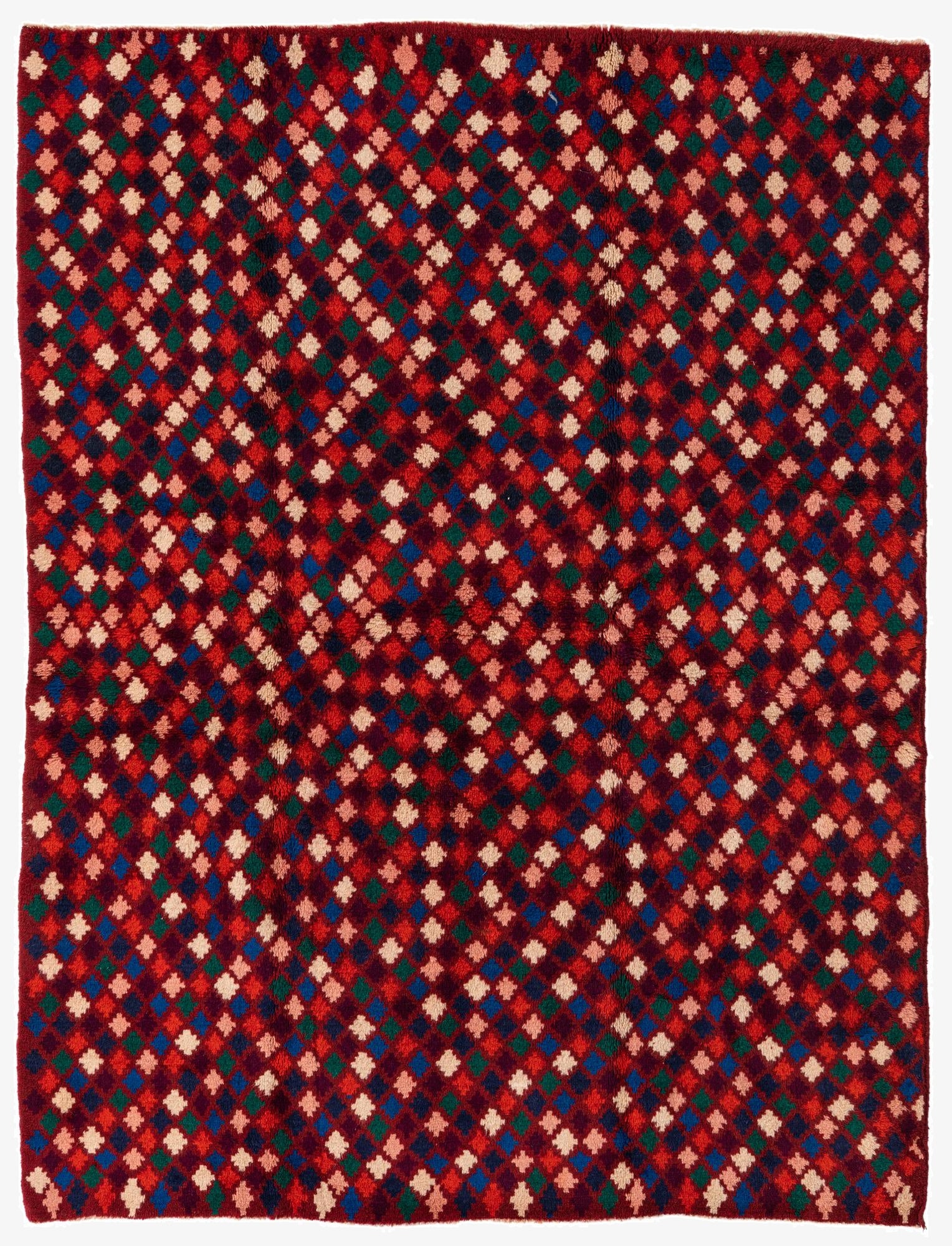  5' 2 x 6' 10  Hand Knotted Balouch Wool Rug