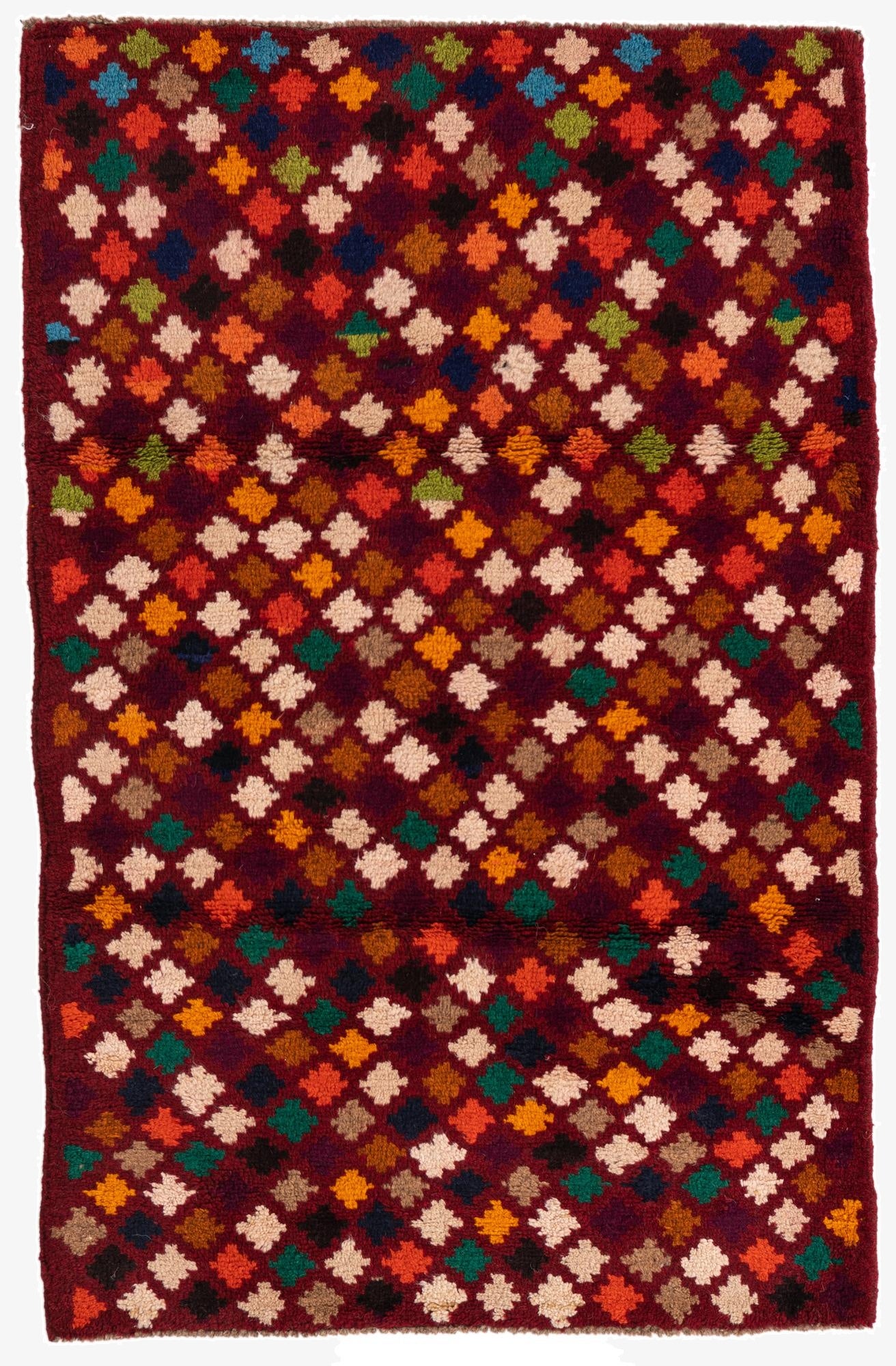  3' x 4' 7  Hand Knotted Balouch Wool Rug