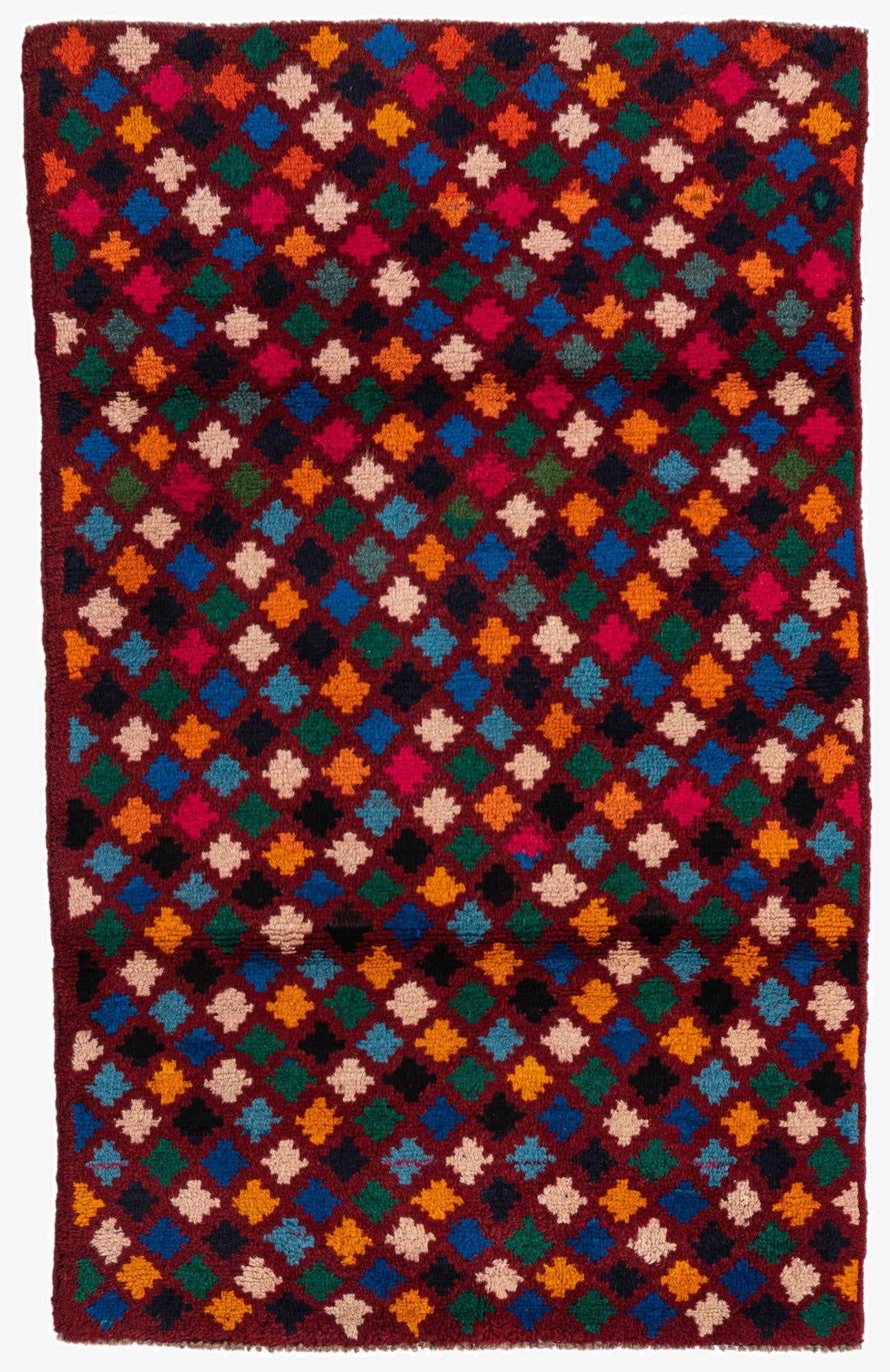  3' x 4' 7  Hand Knotted Balouch Wool Rug