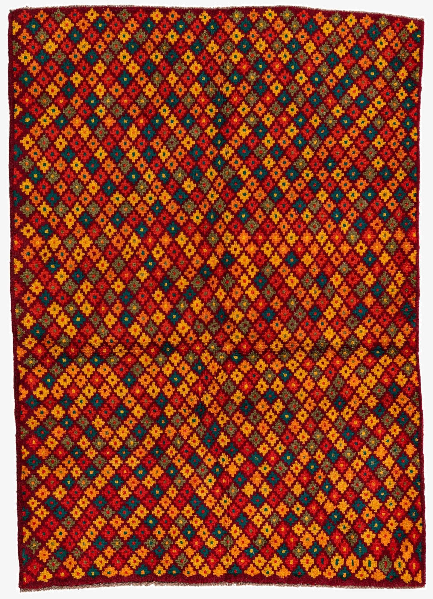  4' 1 x 5' 8  Hand Knotted Balouch Wool Rug