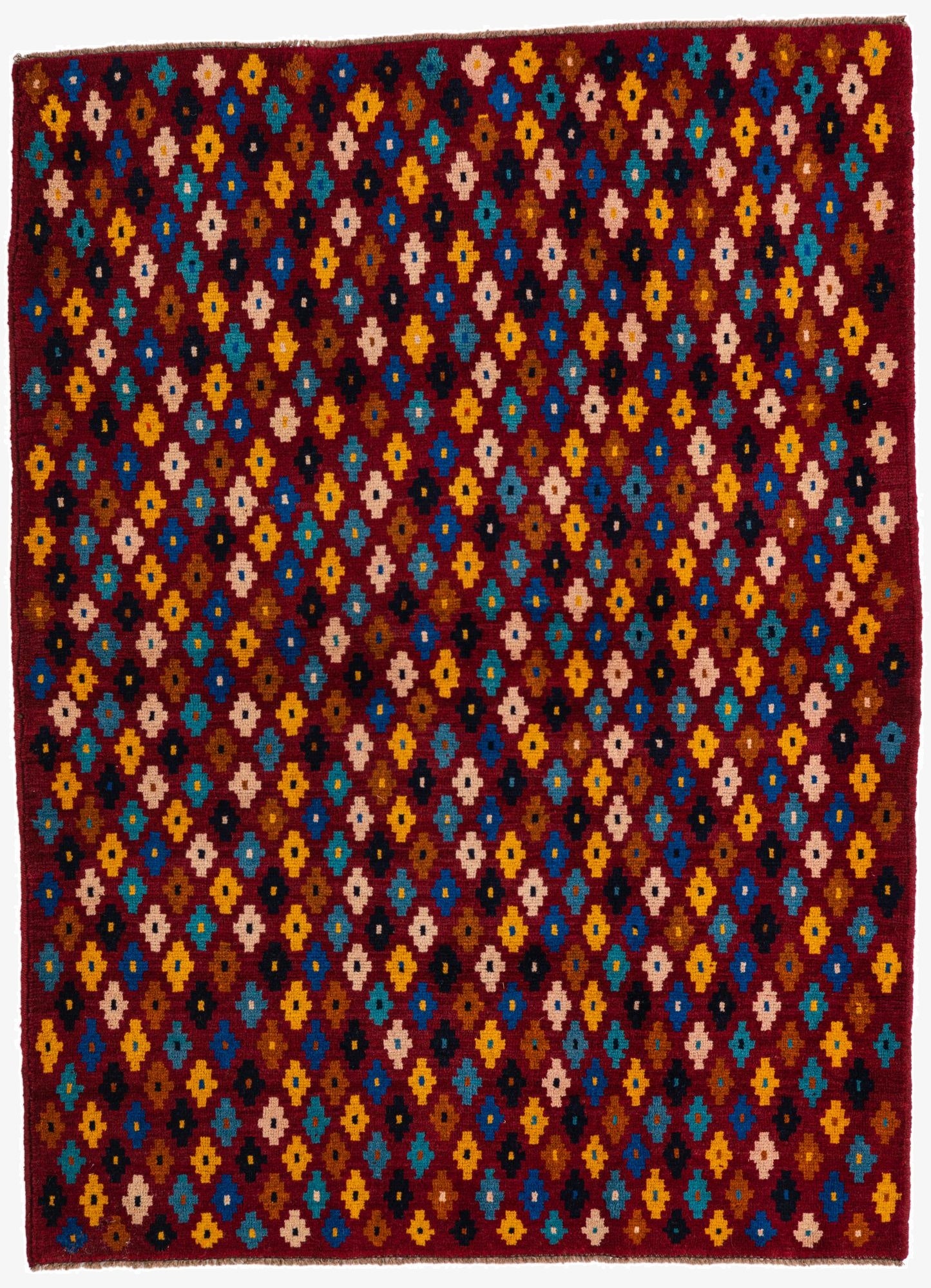  4' 3 x 5' 7  Hand Knotted Balouch Wool Rug