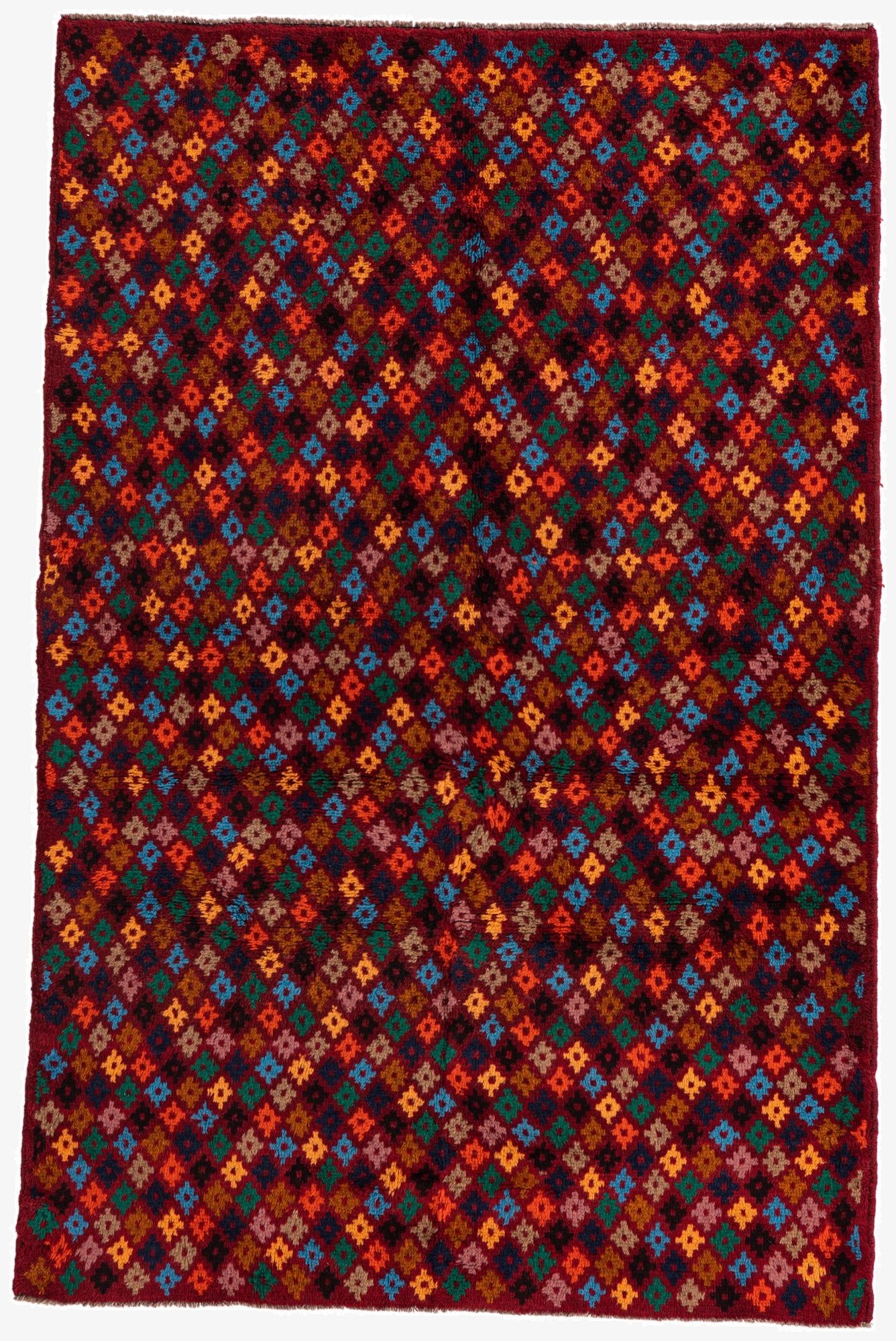  4' x 6'  Hand Knotted Balouch Wool Rug
