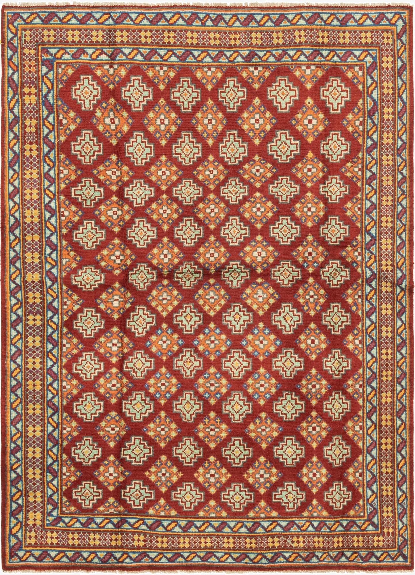  5' 6 x 7' 8  Hand Knotted Balouch Rug