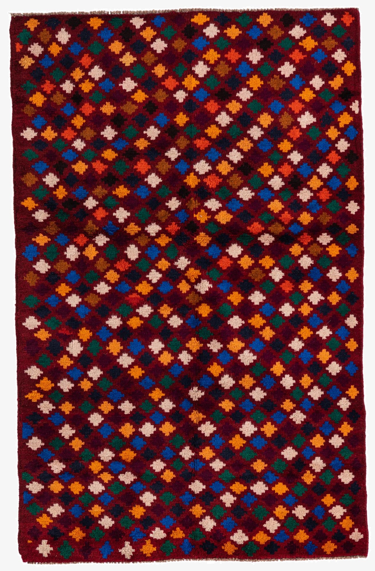  4' x 6' 1  Hand Knotted Balouch Wool Rug