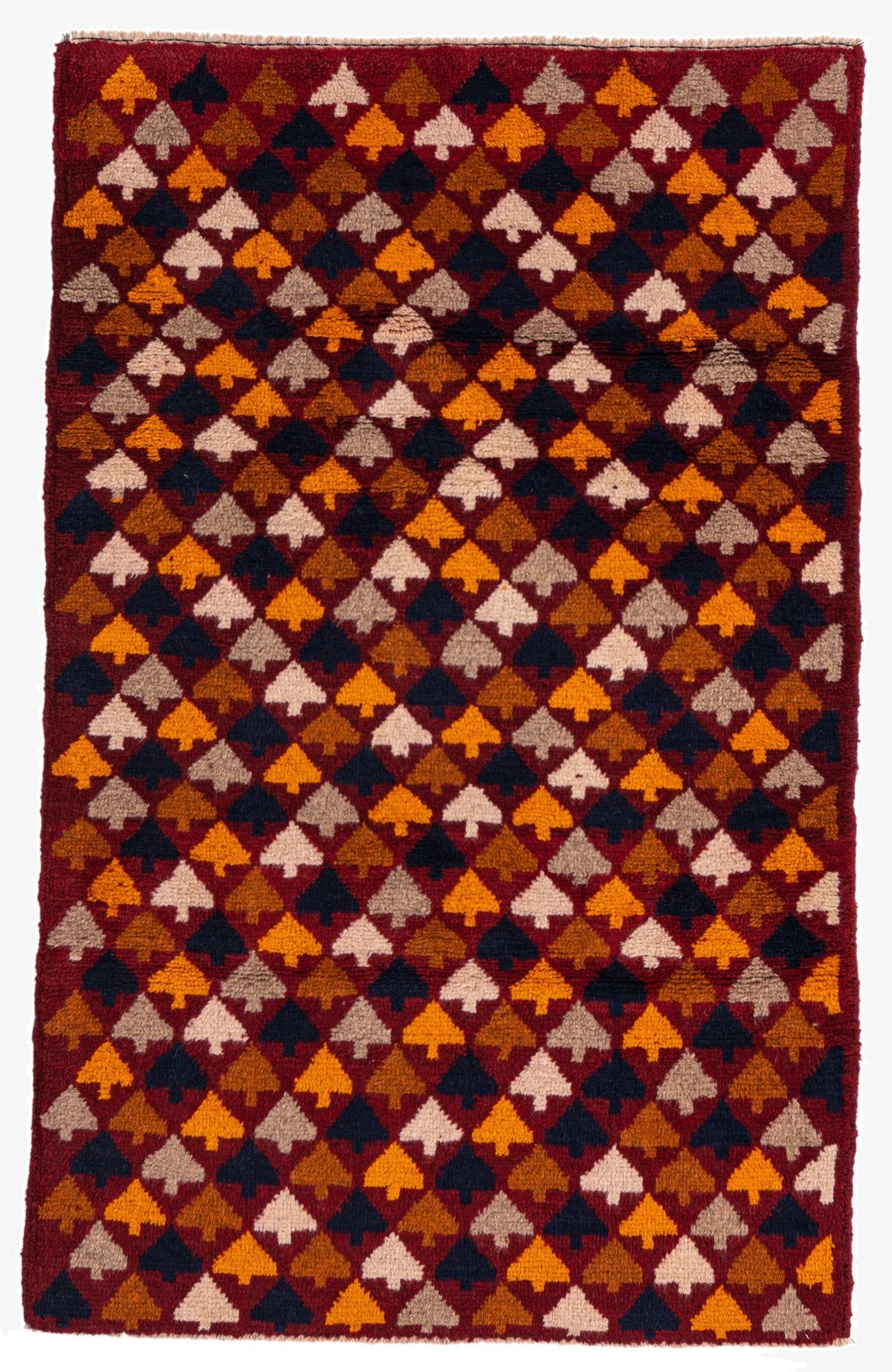  2' 9 x 4' 5  Hand Knotted Balouch Wool Rug